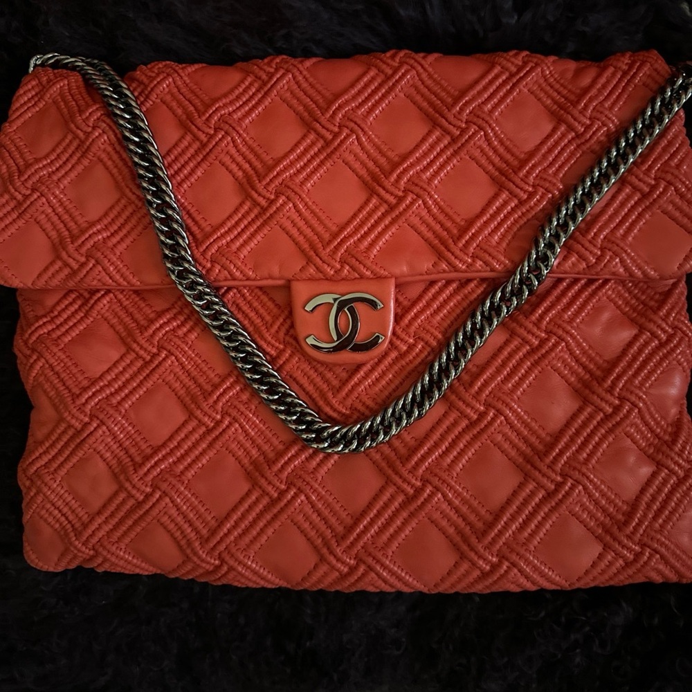 Chanel walk of fame large bag with authentication